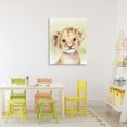 thumbnail image 3 of Stupell Industries Cottage Jungle Friends Baby Lion Canvas Art, 24 x 30, by Christine Simpson Art, 3 of 8