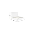 thumbnail image 4 of Velvet Upholstered Bed with Chrome Frame - Modern Glam Bedroom Furniture, 4 of 6