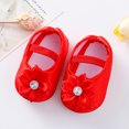 thumbnail image 2 of RMGVDSD Baby Walker Shoes Baby Girls Soft Sole Bowknot Princess Wedding Dress Flats Toddler Princess Shoes Baby Shoes Soft Walking Sock Shoes For 6-9 Months, 2 of 7