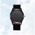 thumbnail image 3 of SHOWERORO Black Simple Watch Analog Quartz Watch 1Set Timekeeping for Meeting Room, 3 of 7
