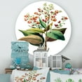 thumbnail image 2 of Designart 'American Vintage Flowers II' Traditional Circle Metal Wall Art 23x23 - Disc of 23, 2 of 5