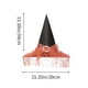 thumbnail image 3 of Decoraciones de Halloween Fiesta de Halloween Sombrero de bruja Cubierta de cara de encaje Sombrero de bruja de mago Sombrero de tafetán de poliéster Sombrero de bruja de encaje de disfraz, 3 of 6