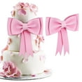 thumbnail image 5 of 2 Pcs Bow Cake Toppers for Princess Birthday Cake Decorations Coquette Cake Decors Bowknot Party Decorations, 5 of 8