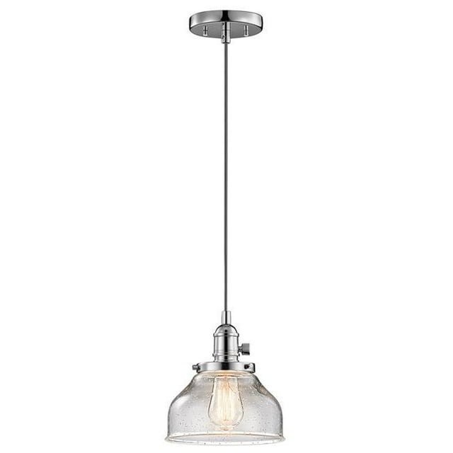 Kichler 43850CH Avery 100W 1 Light Mini Pendant, Chrome