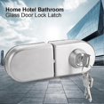 thumbnail image 2 of 10~12mm Stainless Steel Glass Door Security Device With Open/key, 2 of 4