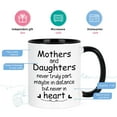 thumbnail image 3 of Gifts for Mom - Mom Coffee Mug, Mothers and Daughters Never Truly Part Mug, Mothers Day Gifts, Christmas Gifts, Birthday Gifts, Futtumy White 11 fl oz Coffee Mugs Ceramic Mug Tea Cup, 3 of 9