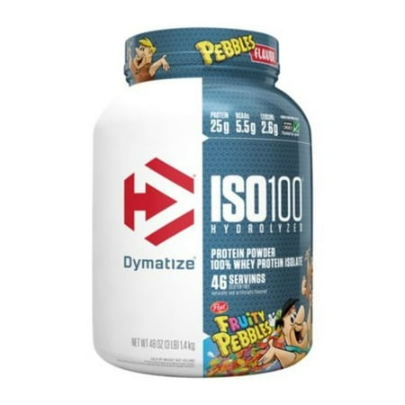 ISO100 Hydrolyzed 100% Whey Protein Isolate - Fruity Pebbles (3 Lbs. / 46 Serv)