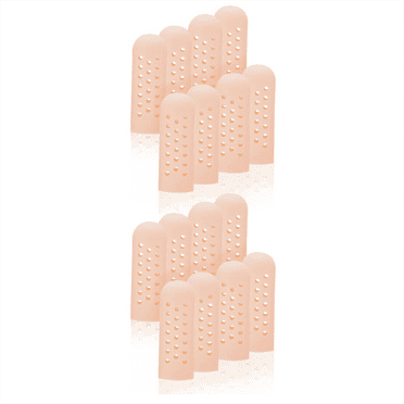 16Pcs Silicone Finger Protectors, Breathable Finger Caps, Fingertips Covers, Finger Sleeves Support for Finger Cracking