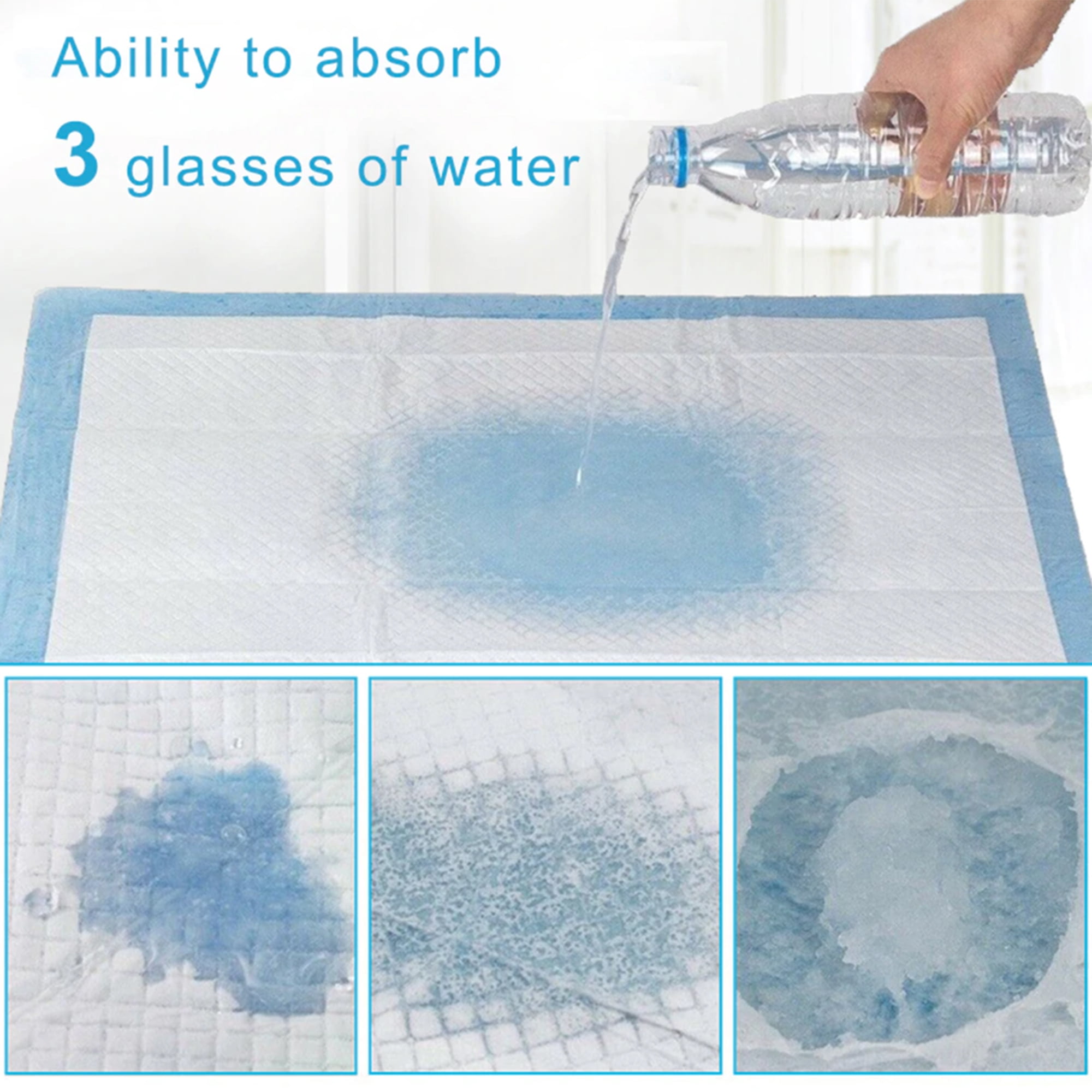 Tinglu 100pack Pet Underpads Dog Puppy Disposable Pee Training Wee Pads 24*18"