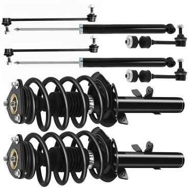 ECCPP 8pcs Suspension Struts Front Complete Strut Assembly,Rear shock absorber,Stabilizer Bar Link,Tie Rod End for 2014-2018 for Ford Escape 172751 172750 553392 39111 K80880 K750743