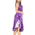 thumbnail image 4 of HAPPY BAY Women's Loose Swing House Wear Beach Dresses L-XL Violet-AC906, 4 of 5