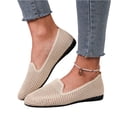 thumbnail image 3 of Womens Flat Shoes Classic Pointed Toe Flats Knitted Dress Shoes Soft Flats for Woman Comfortable Dressy, 43, 3 of 5