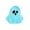 Blue, variant on Mini Halloween Figurines 10pcs Glow in the Dark Ghosts, Cute Resin Ghost Decorations for Halloween Party, Holiday Props and Mini Ghost Ornaments for Indoor Halloween Decor