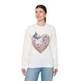 thumbnail image 4 of Floral Heart Sweatshirt, Floral Love Sweatshirt, Valentine's Day Sweatshirt, Heart Floral Sweatshirt, 4 of 55