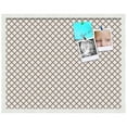 thumbnail image 2 of PinPix 28x22 Custom Cork Bulletin Board Light Brown Clover Poster Board Has a Fabric Style Canvas Finish, Framed in Light Brown Clover, by ArtToFrames (PinPix-540), 2 of 5