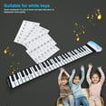 thumbnail image 3 of Fyydes Piano Keyboard Sticker, Piano Sticker, 2 Color For Piano Keyboard Piano, 3 of 8