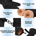 thumbnail image 5 of Cooraby 2 Pairs Kids Snow Ski Gloves Winter Waterproof Warm Gloves for Boys Girls Cold Weather Outdoor, 5 of 7
