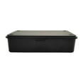 thumbnail image 1 of Caja de almacenamiento de hierro vacía con tapa, organizador de notas para manualidades. Negro, 1 of 9