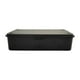 thumbnail image 1 of Caja de almacenamiento de hierro vacía con tapa, organizador de notas para manualidades. Negro, 1 of 9