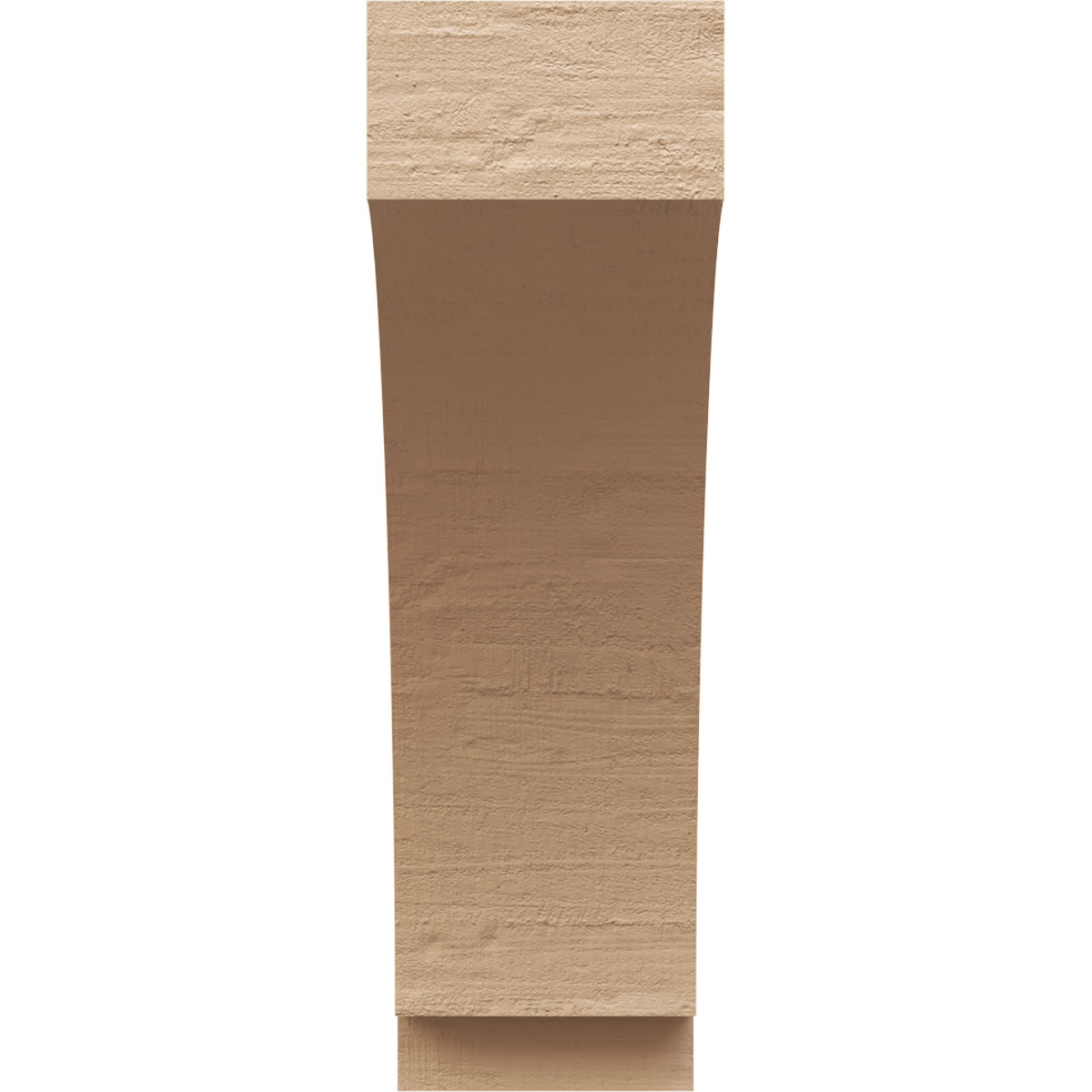 Ekena Millwork 3"W x 6"D x 10"H Imperial Rough Cedar Woodgrain TimberThane Knee Brace, Primed