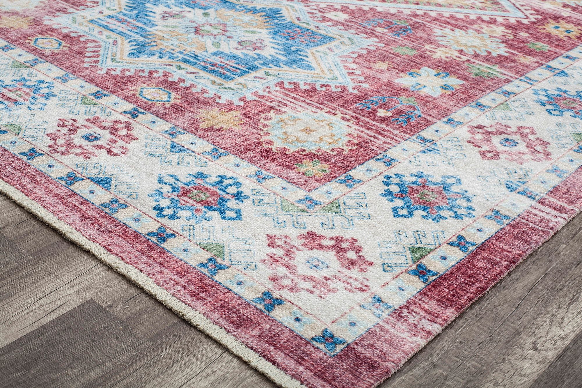 Rugs America Isle IG40A Righteous Rosie Transitional Vintage Red Area Rug, 2'6" x 8'