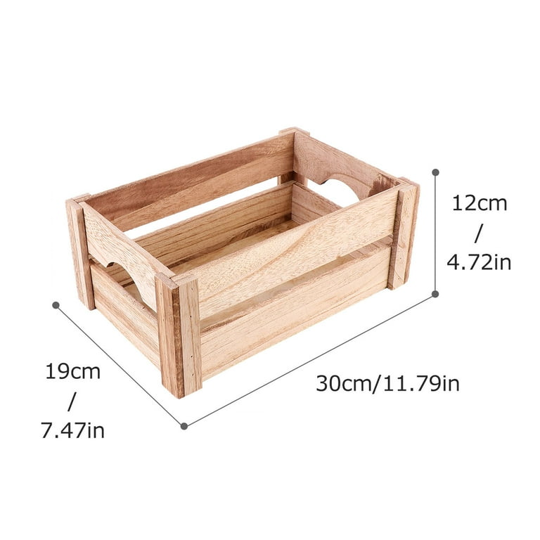 Wooden storage basket discount