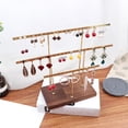 thumbnail image 4 of 2 juegos de soporte para pendientes DIY, organizador de joyas decorativas para pendientes de tuerca, almacenamiento de joyas, accesorios para el hogar Dorado Salvador Organizador de pendientes, 4 of 10