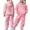 Pink, variant on Girls Clothing Sets Girls Sweat Sets Child Toddler Boys Girls Long Sleeve Solid Warm Hoodie Pullover Tops Pants Kids Outfits Sweat Suit