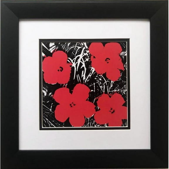 Andy Warhol "Flowers" (Red) 1964 CUSTOM FRAMED Pop Art Lithograph Generic