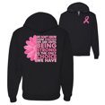 thumbnail image 1 of Wild Bobby, We Don't Know How Strong We are Till Strong is the Only Choice, Breast Cancer Awareness, Front and Back Graphic Zip Up Hoodie Sweatshirt, Black, X-Large, 1 of 4