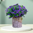 thumbnail image 5 of 5 Bundles Fall Artificial Flowers for Outdoor UV Resistant,Faux Flowers Decoration Long Stem,Plastic Garden Greenery Shrubs Plants with Vase,for Home Wedding Party Decor, 5 of 8