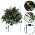 thumbnail image 3 of Wosthever Árbol de Navidad al aire libre con decoraciones navideñas de luces blancas cálidas preinstaladas para árbol Kits de decoración para fiestas, 3 of 6