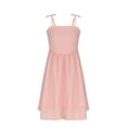 thumbnail image 5 of Spaghetti Strap Midi Summer Dress for Girls Teen Casual Sundress Sleeveless Beach Vacation Elegant Dress 8-14Y, 5 of 7