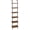 Rustic Brown + Black-15.4"L x 9.4"W x 79"H, variant on Diy Ladder Shelf  6-tier Wooden Wall Mounted Bookshelf Narrow Bookcase Display Storage Rack Plant Stand For Living Room Bedroom Study Balcony Rustic Brown And Black Bf651cj01