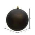 thumbnail image 2 of Vickerman 6" Gunmetal Matte Ball Ornament, 4 per Bag, 2 of 5