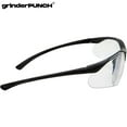 thumbnail image 2 of grinderPUNCH Full Lens Magnification Safety Glasses with Black Frame | Clear Lens | | Magnifying Reading Eyewear (+2.50 Diopter), 2 of 5