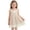 Khaki A1, variant on Edvintorg Short Sleeve Dress for Girls Fashion Ruffle Turndown Collar Princess A Line Sundress Girls Clothes Size 2-7
