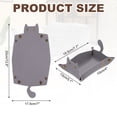 thumbnail image 2 of Uxcell Leather Valet Tray Folding Jewelry Tray Organizer Purple, 2 of 7