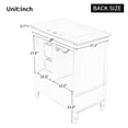thumbnail image 4 of 30" Bathroom Vanity with Sink, Bathroom Cabinet with A Door, Three Drawers, Solid Wood Legs & MDF Board, Adiustable Foot Pads, White ，Black, 4 of 9
