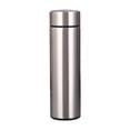 thumbnail image 1 of Taza de café aislada al vacío de 17 oz Botella de agua de doble pared con pantalla LED de temperatur Tomshoo Silver, 1 of 7