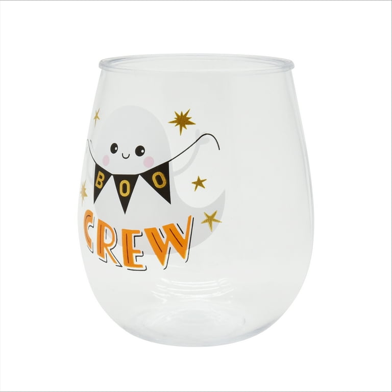 Halloween Sayings 16oz Beer Can Glass Cup with Bamboo Lid and Plastic Straw