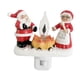 thumbnail image 3 of Luz de noche compacta con enchufe para Navidad, ideal para cocina y pasillo festivo. Fuego de santa, 3 of 9
