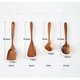 thumbnail image 2 of Utensilios de cocina de madera, juego de utensilios de cocina de madera de teca natural, espátula de madera dura antiadherente y cucharas de madera, 2 of 8