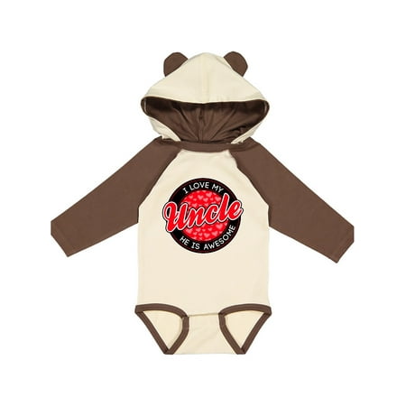 

Inktastic I love my Uncle Gift Baby Boy or Baby Girl Long Sleeve Bodysuit