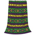 thumbnail image 2 of Fuzoiu Carnival Mardi Gras Print Ultra-Soft Micro Fleece Blanket,All Seasons Flannel Throw, Lightweight Blanket for Bed, Sofa, Couch, Movie Night, Camping, and Travel-80"x60", 2 of 7