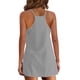 thumbnail image 5 of ICHUANYI Clearance Women's Fashion V-Neck Sleeveless Pockets Pullover Dress Shorts Suits(Gray, S) ICHUANYI WER2023080803791, 5 of 8
