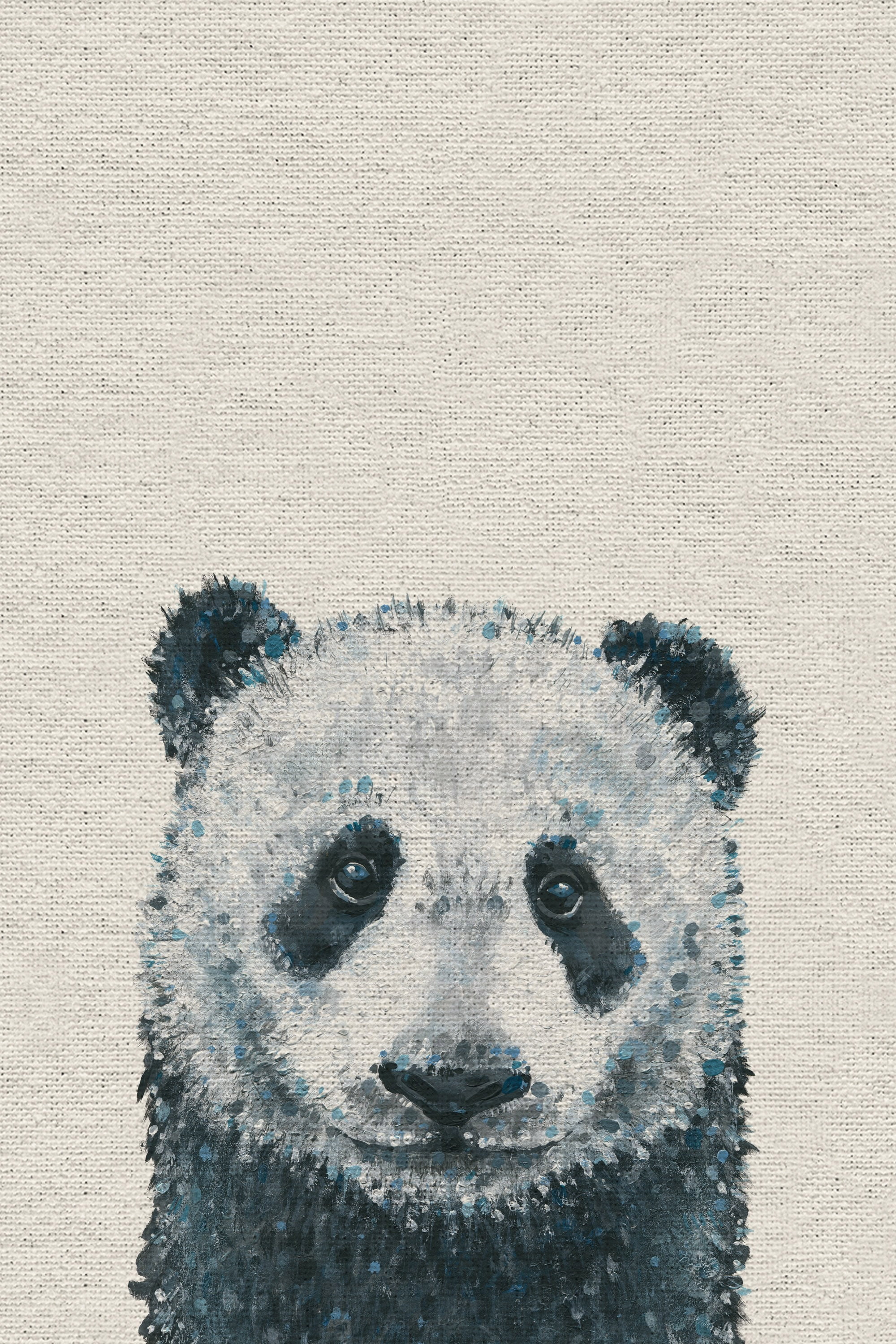 Panda Close-up Painting Print on Wrapped Canvas