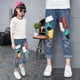 thumbnail image 1 of Ropa para niños, jeans para niñas, estilos de primavera y otoño, pantalones holgados de estilo occidental para niños de talla grande, pantalones casuales para niños de talla grande, 1 of 6