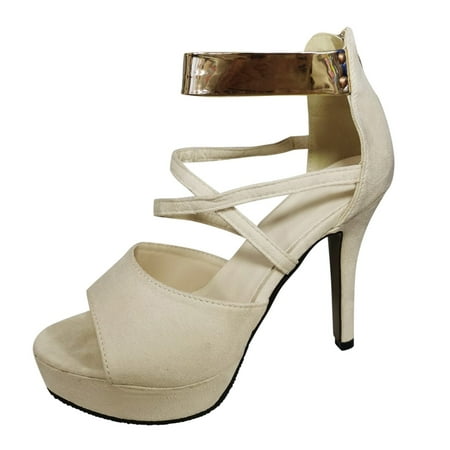 

Puawkoer Heels Sandals Breathable Women s High Lace-up Shoes Casua Fashion Women s high heels