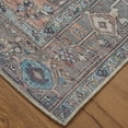 thumbnail image 3 of Feizy Percy Transitional Medallion, Taupe/Red/Brown, 2' x 3' Accent Rug Easy Care Fade Resistant Sheen Bohemian & Eclectic Distressed Floor Rug for Living room Bedroom, 3 of 11